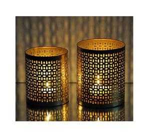 Nouveau design bougie en métal chauffe-plat porte-lampe à thé votive avec poignée pour la décoration de la maison pour l'exportation depuis l'Inde - Product Image 5