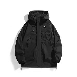 Veste de vêtements personnalisée de bonne qualité Veste à capuche pour hommes à fermeture éclair avec impression d'étoiles 5XL Vestes coupe-vent décontractées pour l'extérieur - Product Image 6