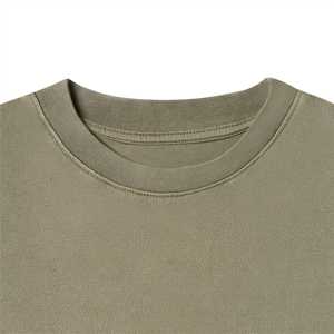 100% algodón satén logotipo personalizado manga corta cuello redondo Camiseta de talla grande para hombres DTG/DTF serigrafía para hombre y mujer - Product Image 3