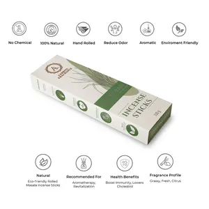 Bâtons d'encens parfumés aux fleurs de la meilleure qualité avec un parfum rafraîchissant et durable pour le soulagement du stress et une ambiance positive - Product Image 4