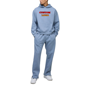 Survêtements personnalisés pour hommes, poids lourd 500 gsm, lavage à l'acide, impression DTF, écran de logo, vêtements de rue d'hiver, fermeture éclair abîmée - Product Image 1