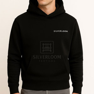 Sudadera con capucha hecha a medida con logotipo bordado en el pecho | Sudaderas con capucha de moda para Hombre | Venta al por mayor de fábrica OEM/ODM - Product Image 1