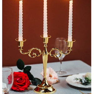 Creative Design <b>Candle</b> <b>Stick</b> <b>Holder</b> Home Villa New Look Metal Tealight <b>Candle</b> <b>Holder</b> With Gold Finishing <b>Candle</b> <b>Holder</b> - Product Image 2