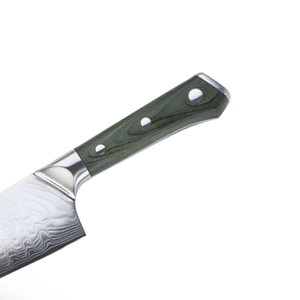 Cuchillo de Chef de acero de Damasco forjado hecho a mano, exportador Premium Pakistán, cocina de alta calidad, diseño personalizado, mango de madera - Product Image 4