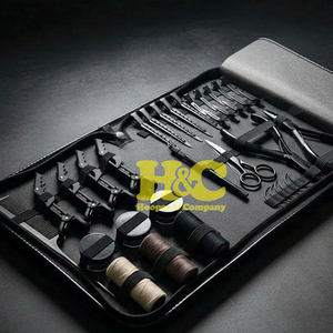 Kit d'outils pour extensions capillaires en acier inoxydable, professionnel, avec micro-perles, pinces et ciseaux pour extensions à bandes adhésives - Meilleures ventes - Product Image 3