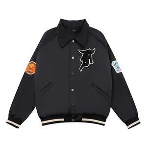 Saison brodé dos lettre veste d'entraînement haute rue Style décontracté coupe ample pour hommes femmes de qualité supérieure - Product Image 1