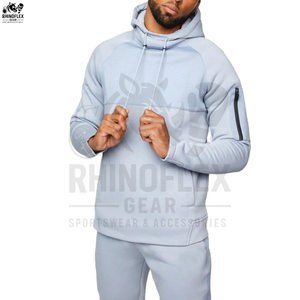 Chándal Deportivo de Invierno Transpirable con Logotipo Personalizado al por Mayor para Hombre, Color Sólido, Poliéster/Algodón, Personalizado con Logotipo Impreso - Product Image 6