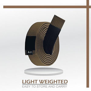 Cinturón de Jiu Jitsu BJJ de Algodón y Poliéster para Artes Marciales, Karate, Judo y Taekwondo, Unisex - Product Image 2