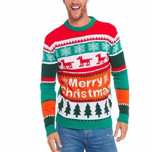 Pull à col rond de Noël pour femme Couleurs et tailles personnalisées Logo avant Option Nylon/Acrylique Matériel pour l'automne/hiver - Product Image 2