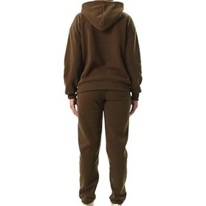 Survêtement de sport décontracté d'hiver pour femmes européennes et américaines, pantalon de survêtement imprimé slim fit grande taille, sweat-shirt en velours - Product Image 2