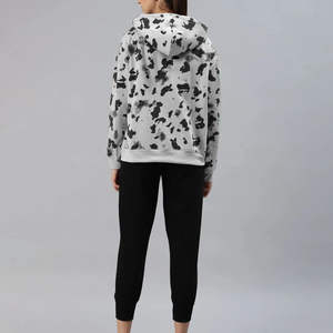 Chándal de Forro Polar con Capucha para Mujer, 100% Algodón, Corte Regular, Nuevo Estilo, Estampado Informal, Venta al por Mayor - Product Image 2