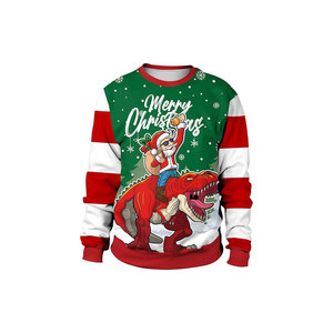 Christmas Sweaters Round Neck Funny Christmas Pattern Knitted Sweater - Product Image 3