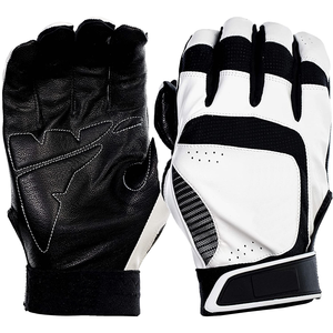 Gants de frappe de baseball professionnels - Personnalisables en cuir, tissu extensible en maille, légers, respirants, pour l'entraînement sportif | - Product Image 1