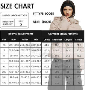 Abrigos ultraligeros de Invierno para mujer Chaqueta acolchada empacable resistente al agua Logotipo personalizado Técnicas de punto impresas transpirables - Product Image 6