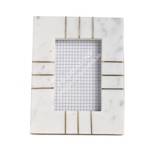 Table Decoration Accessories Photo <b>Frame</b> Portable <b>White</b> Marble Photo <b>Picture</b> <b>Frame</b> Cheap Price Custom Logo Print Painting <b>Frames</b> - Product Image 4