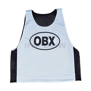 Uniforme de football américain Dernier design Logo personnalisé Sublimation Port Mesh Lacrosse Uniform Unisex avec logo de l'équipe Pinnies - Product Image 5