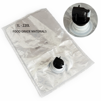 Emballage aseptique Bag-in-Box (BIB) avec valve, en aluminium durable, pour café froid, jus, vodka, bière, boissons énergisantes, qualité alimentaire personnalisée