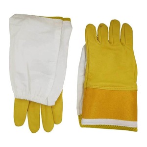 Guantes profesionales de apicultura 100% tela suave de nailon transpirable ligero Unisex nueva condición guantes de apicultor lisos - Product Image 4