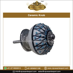 Perilla de cerámica elegante de acero inoxidable más vendida para manijas de gabinete de cajón decorativas interiores para uso en cocina - Product Image 6