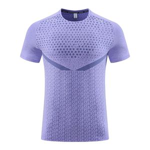 เสื้อยืดออกกำลังกายผู้ชาย แห้งเร็ว ระบายอากาศดี สไตล์วินเทจ แขนปกติ ผ้าโพลีเอสเตอร์ผสมคอตตอน ถักลายพิมพ์ - Product Image 6