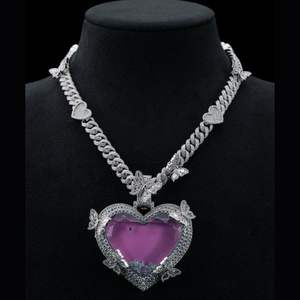 Colgante de Moissanita VVS con Certificado de Autenticidad, Chapado en Oro Sólido sobre Plata S925, Diseño 3D de Rosa, Estilo Hip Hop - Product Image 1