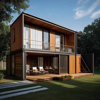 Maison duplex en acier léger, villa de luxe à 3 chambres, entièrement équipée, maison préfabriquée moderne, construction rapide, ignifuge, chalet de plage