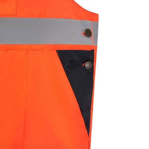 ผ้ากันเปื้อนสะท้อนแสงสำหรับผู้ชายชุดเอี๊ยมคุณภาพระดับพรีเมียมชุดเอี๊ยม Hi VIS ปรับแต่งได้หลากหลายขนาดและสี - Product Image 3