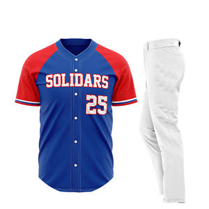 Uniformes Deportivos de Béisbol y Sóftbol Más Vendidos, 100% Poliéster, Uniformes Atléticos Ligeros para Equipos, Servicio de Fábrica OEM - Product Image 4