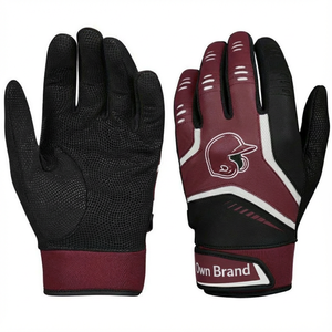 Guantes de Béisbol de Impacto Personalizados Premium al por Mayor, Palma de Cuero Vacuno, Ventilación Estratégica, Protección Óptima para las Manos, Guantes de Bateo de Softbol - Product Image 2