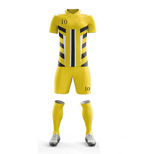 Latest Model Sublimation Soccer Uniforms With Custom Logo Full Sublimation Men Soccer Wear Uniforms In Low MOQ Anti Becterial - Product Image 2
