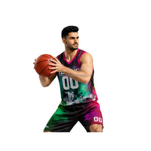 Tenue de basketball réversible personnalisable pour homme en 100 % polyester – Ensemble d'entraînement respirant et personnalisé - Product Image 3