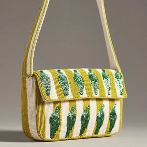 Multi <b>colour</b> Indian Fashion Style Handmade Beaded Designer Clutch Bag Bohemian Style Evening Shopping Par Shoulder Bag - Product Image 4