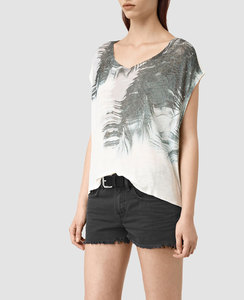 T-shirt surdimensionné 100 % coton pour femme, grande taille, marque privée, avec étiquettes tissées personnalisées pour usine de vêtements - Product Image 4