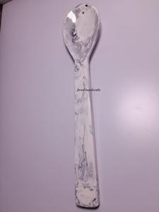 Meilleur prix Style nautique Serveurs à salade à long manche Fourchette et cuillère en résine pour le dîner pour la décoration de la maison - Product Image 6