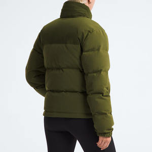 Veste bouffante en toile personnalisée pour hommes de haute qualité, respirante, coupe-vent, col montant réversible, revêtement teint en plaine pour l'hiver - Product Image 3