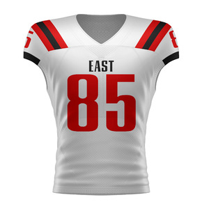 Camiseta deportiva de malla de fútbol americano en blanco personalizada, camisetas de Rugby, uniformes, camiseta de Hip Hop para fiesta - Product Image 5