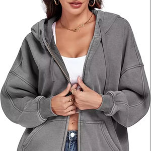 Stone Washed Pull Hoodie Confortable Street Style Sweat Mens Oversized Streetwear Hoodie - Product Image 1