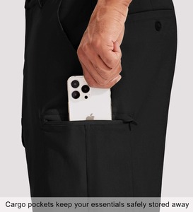 Pantalones cortos deportivos de golf de calle alta para hombre personalizables ligeros 90% poliéster 10% Spandex patrón sólido - Product Image 4