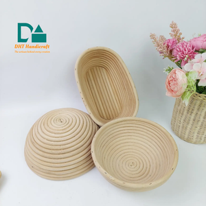 Cesta de Fermentación de Pan de Ratán Natural, Redonda, Blanca, Herramienta Ecológica para Hornear con Forro, Muestras Gratis - Product Image 5