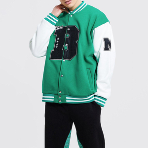 เสื้อแจ็กเก็ตแบบวิทยาลัยของผู้ชายขนาดใหญ่พิเศษเสื้อแจ็คเก็ตผ้าบางใส่โลโก้ได้ตามต้องการสำหรับฤดูหนาว - Product Image 6