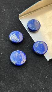 Pièces de monnaie en lapis-lazuli bleu de haute qualité, pierres semi-précieuses naturelles, pierres précieuses en vrac pour la fabrication de bijoux, différentes tailles disponibles, Ibrahim - Product Image 3