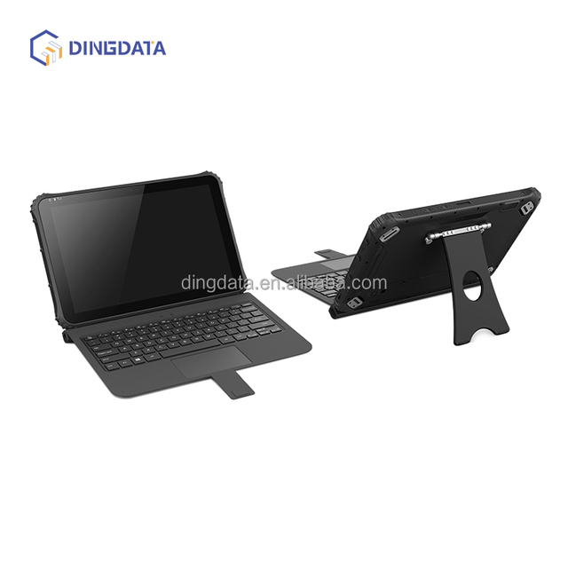 Customizable Android 14 Industrial Rugged Tablet with Keyboard Dock RS232 RS485 RJ45 Optional Modules