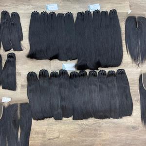 Vente flash de cheveux bruts en stock paquet droit trame de cheveux non traités trame de génie au Viet Nam fournisseur cheveux Thanh An prêt à expédier - Product Image 3