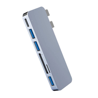 Hotsale USB C Docking station Dual HDMI Monitor Adapter Selore USB C Hub 3 VGA 2USB A 2.0,USB C 2.0 Anschlüsse für Dell HP Lenovo