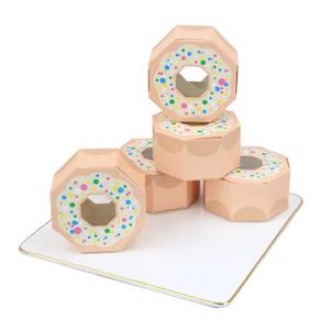 Caja de donas personalizada a bajo precio al por mayor con departamentos divididos, solución biodegradable para panadería y responsabilidad ambiental - Product Image 1