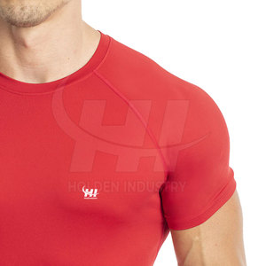 T-shirts de sport pour hommes, légers, pour l'entraînement physique, vêtements personnalisés, coupe flexible, t-shirts de sport pour hommes - Product Image 4