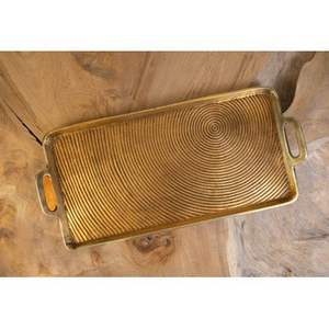 Plateau de service en métal gravé à la main vintage adapté aux temples domestiques, aux événements festifs et aux fonctions religieuses - Product Image 6