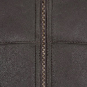 Chaleco de Cuero Genuino Negro para Hombre, Diseño Simple, Logotipo Personalizado, Chaleco sin Mangas para Motocicleta, Servicio OEM - Product Image 3