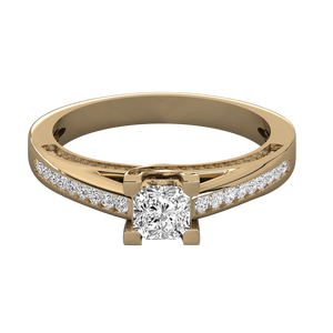 Anillo Solitario de Oro de 10K para Mujer con Diamante Cultivado en Laboratorio - Product Image 5