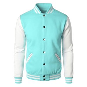 Haute qualité Logo personnalisé broderie conception manches Baseball veste universitaire pour hommes nouvelle usine de haute rue en gros 2026 - Product Image 1